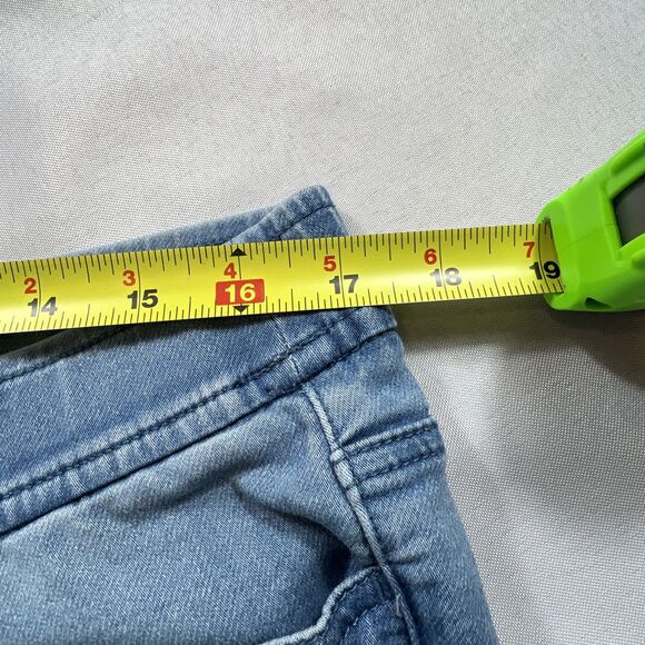 Purejill Denim Wide Leg Pull On Jeans Size Petite Medium Light Blue Stretch - Picture 9 of 14